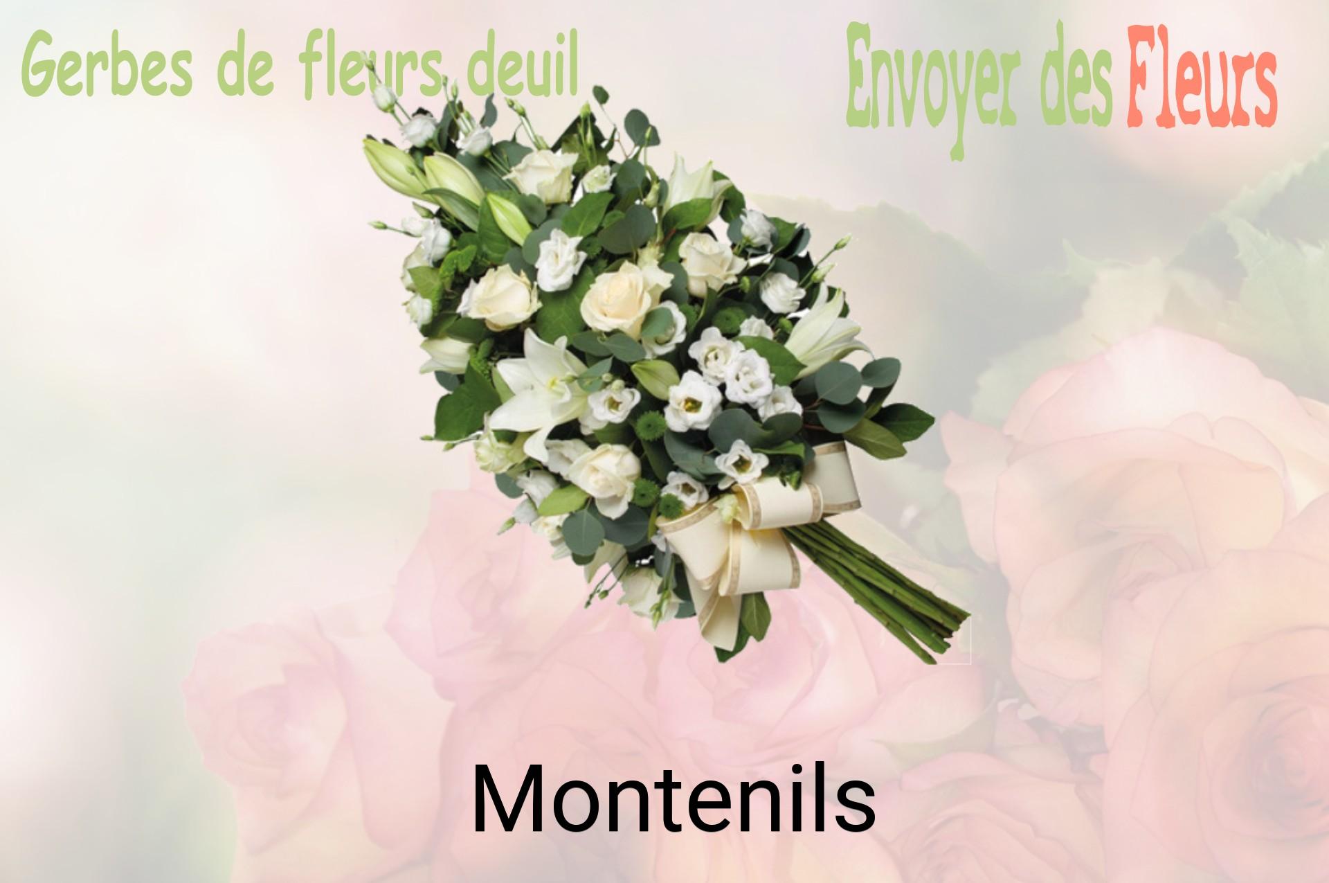 Gerbe de fleurs de deuil livrée à Montenils